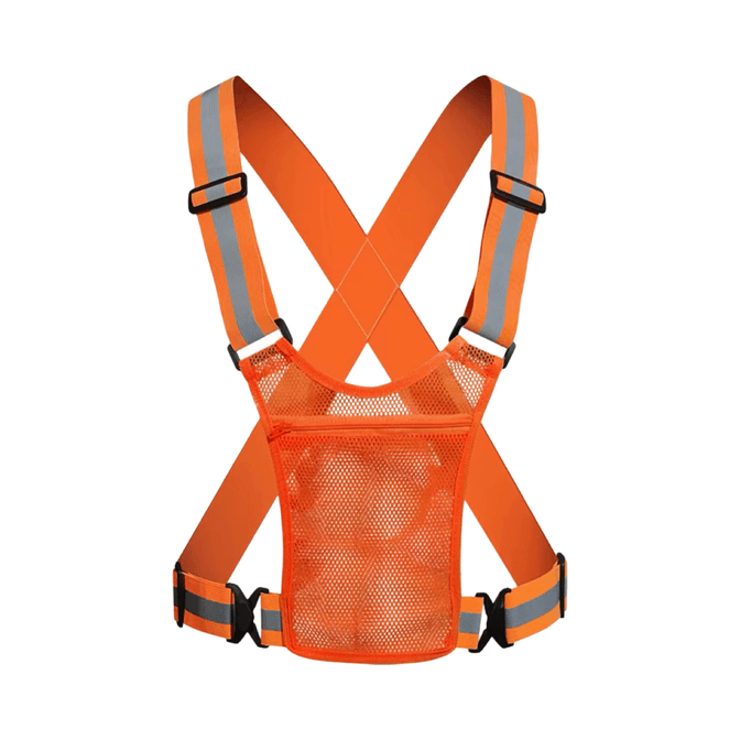 Gilet De Sécurité Léger Orange Fluo Avec Poche