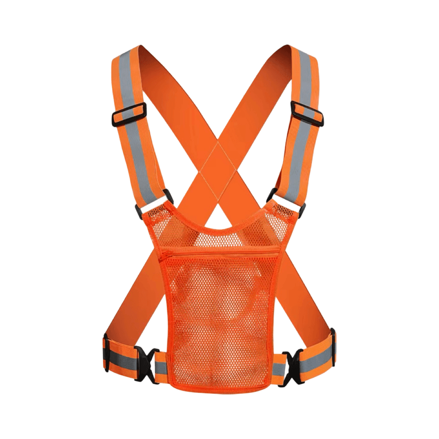Gilet De Sécurité Léger Orange Fluo Avec Poche