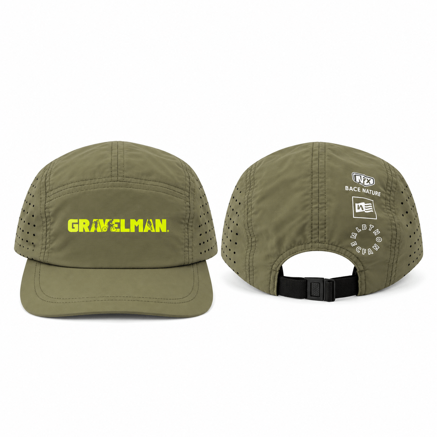 Casquette Kaki GravelMan Serie Logo Jaune