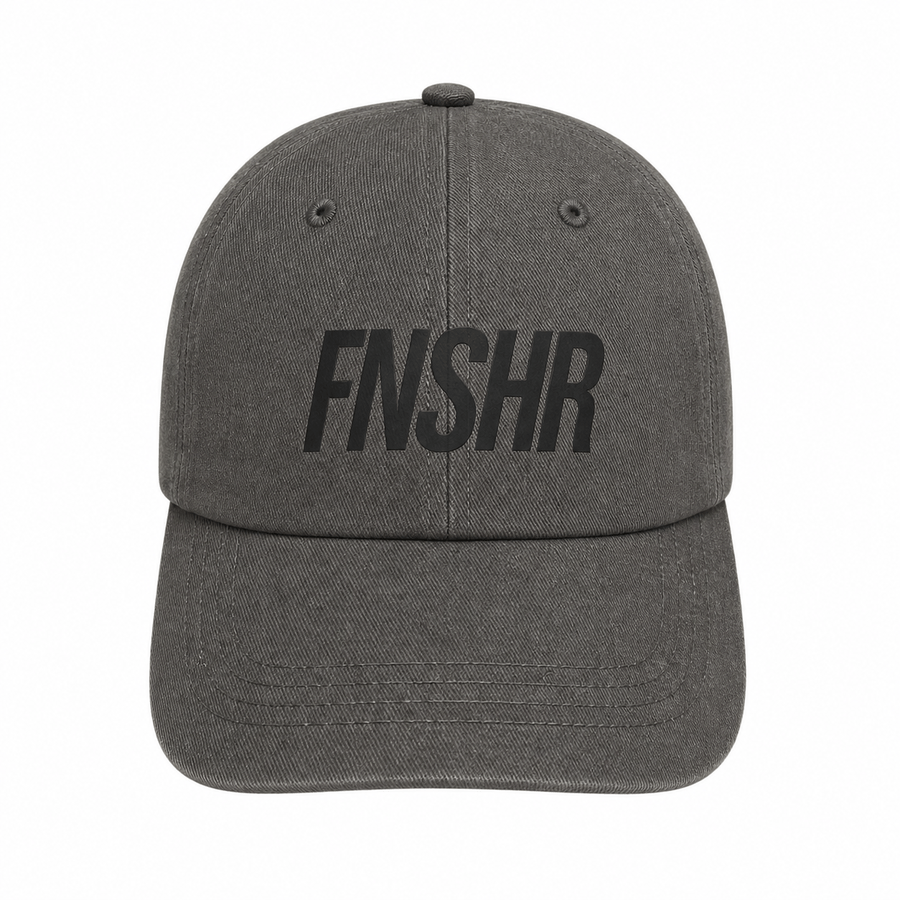 Casquette FNSHR Grise Réglable Logo Noir