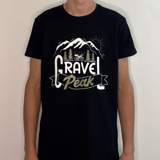 T-shirt Noir Gravel Peak