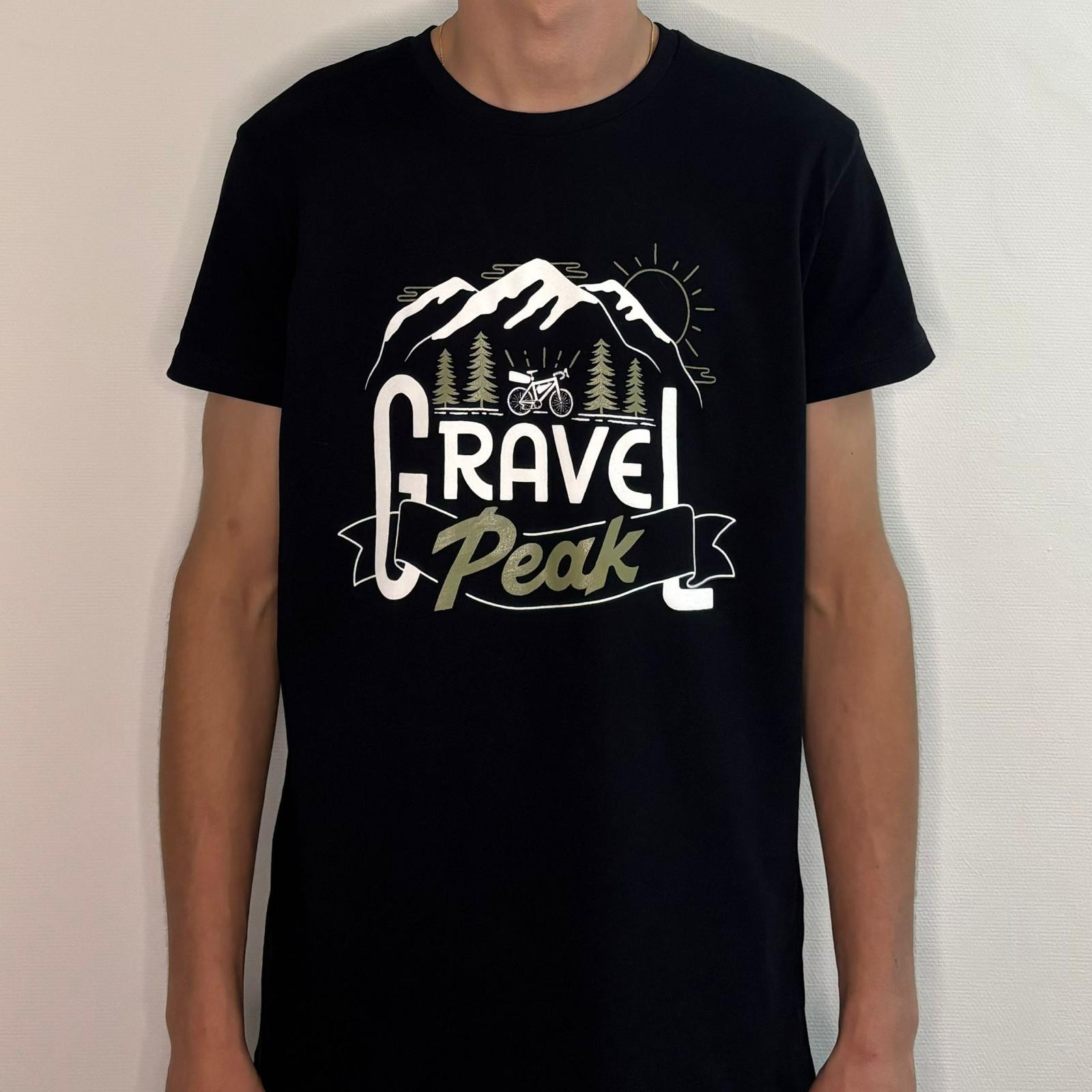 T-shirt Noir Gravel Peak