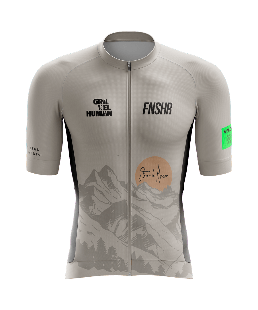 Maillot GravelMan x FNSHR 2026 By VELOR - Blanc