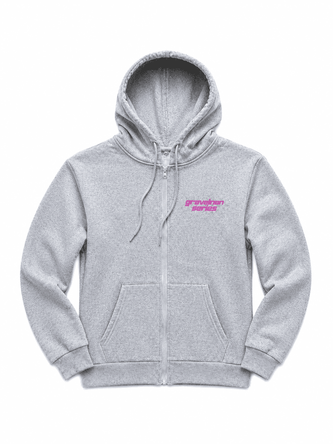 Hoodie Zippé Gris GravelMan Serie /Start With Legs Finish With Mental