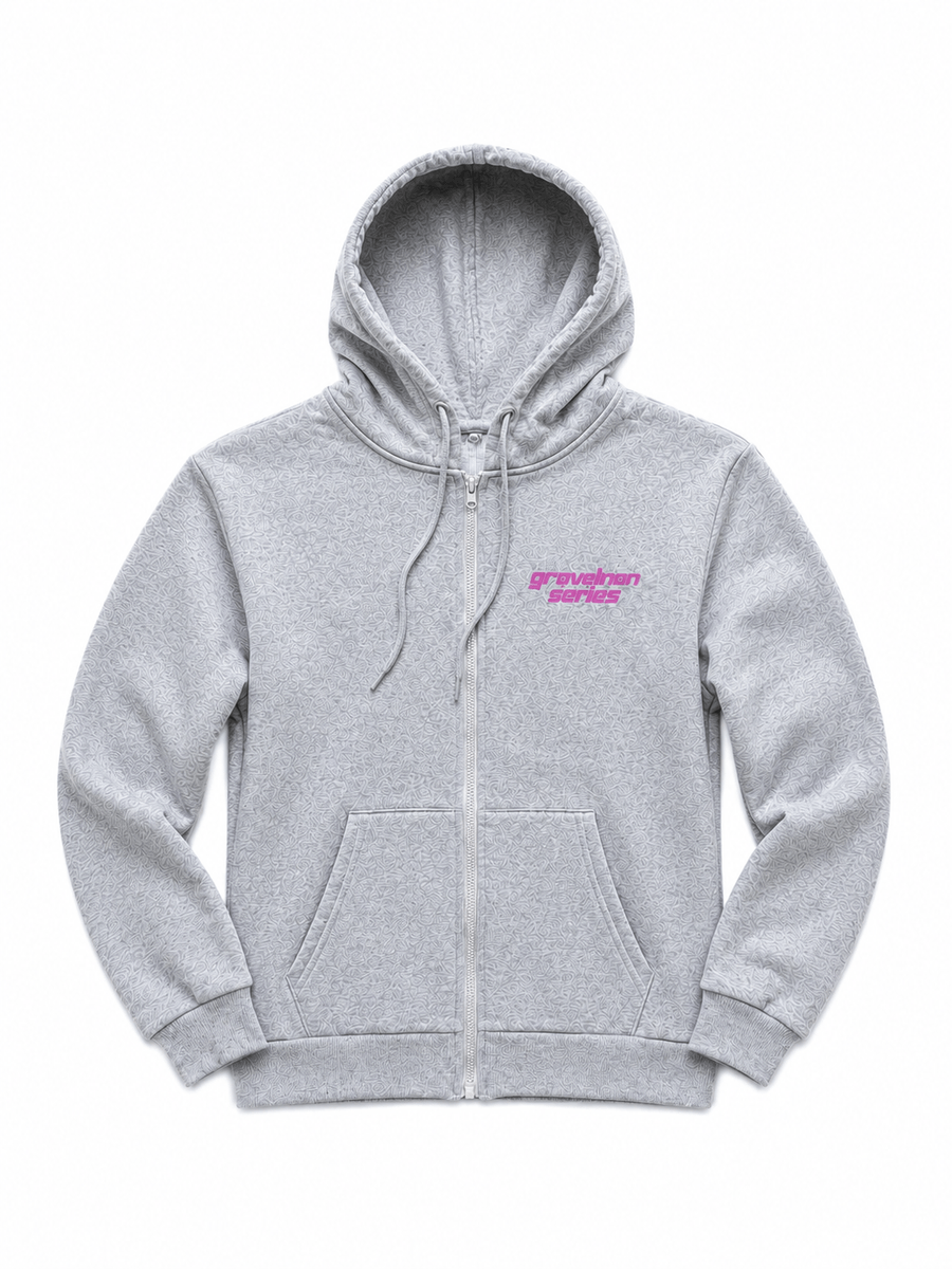 Hoodie Zippé Gris GravelMan Serie /Start With Legs Finish With Mental