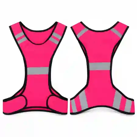 Gilet de Sécurité Réfléchissant Rose