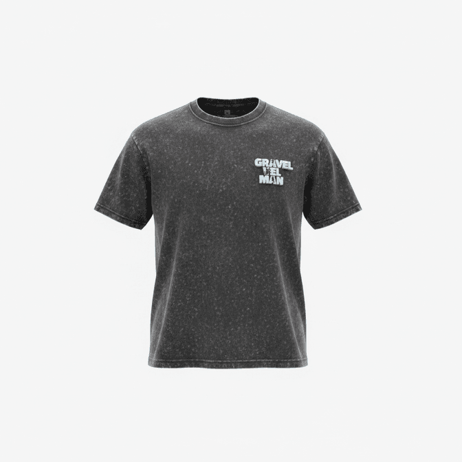T-shirt Coupe Loose Gris Chiné GravelMan