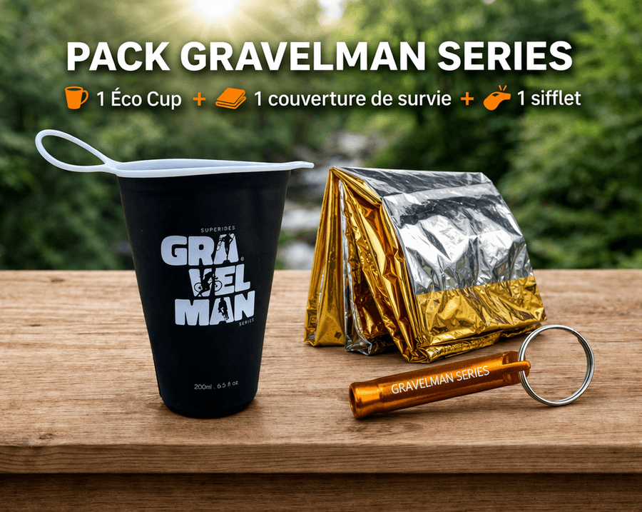 Pack Eco Cup + Sifflet + Couverture de Survie