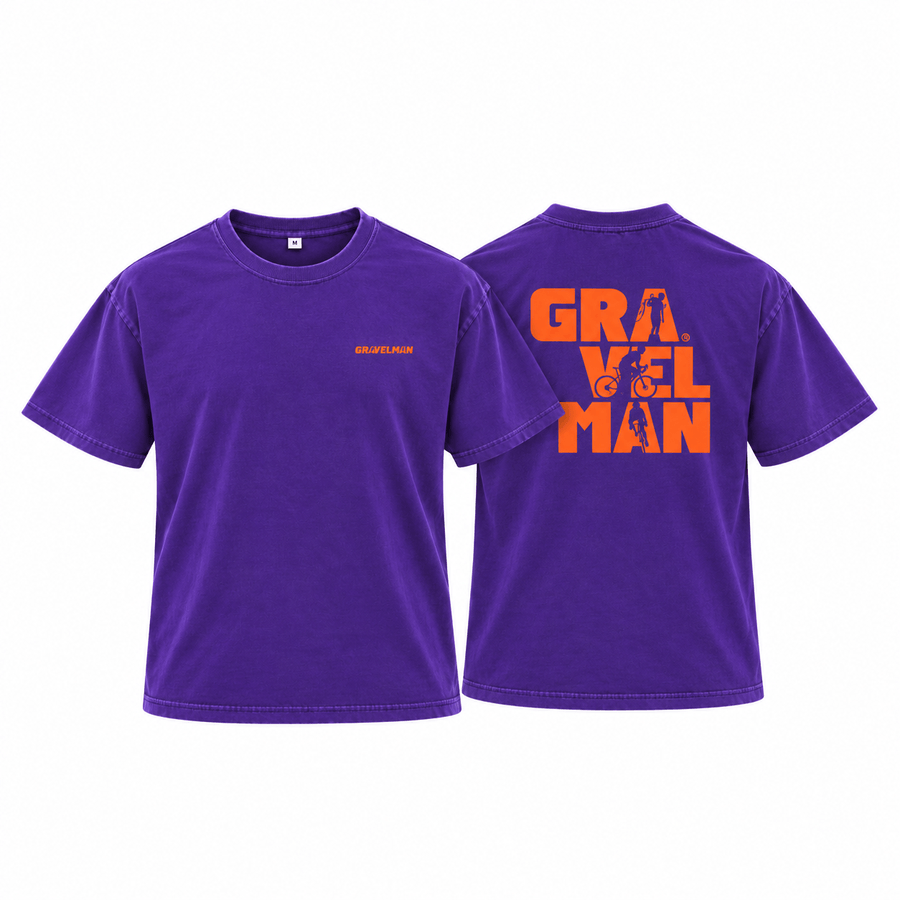T-shirt Violet GravelMan Series Logo Orange