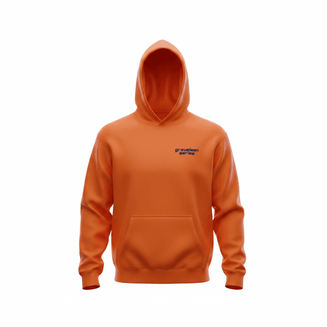 Hoodie GravelMan Serie Orange / Start With Legs Finish With Mental