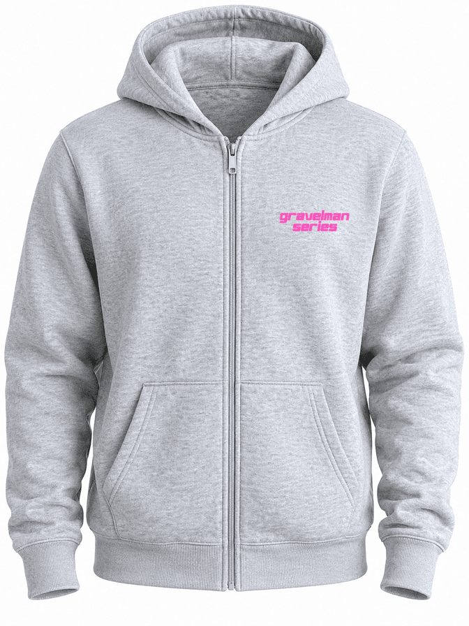 Hoodie Zippé Gris GravelMan Serie /Start With Legs Finish With Mental