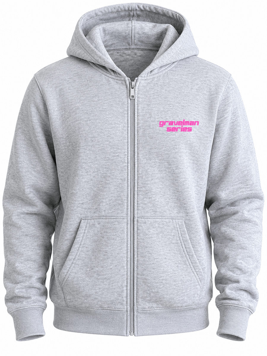 Hoodie Zippé Gris GravelMan Serie /Start With Legs Finish With Mental