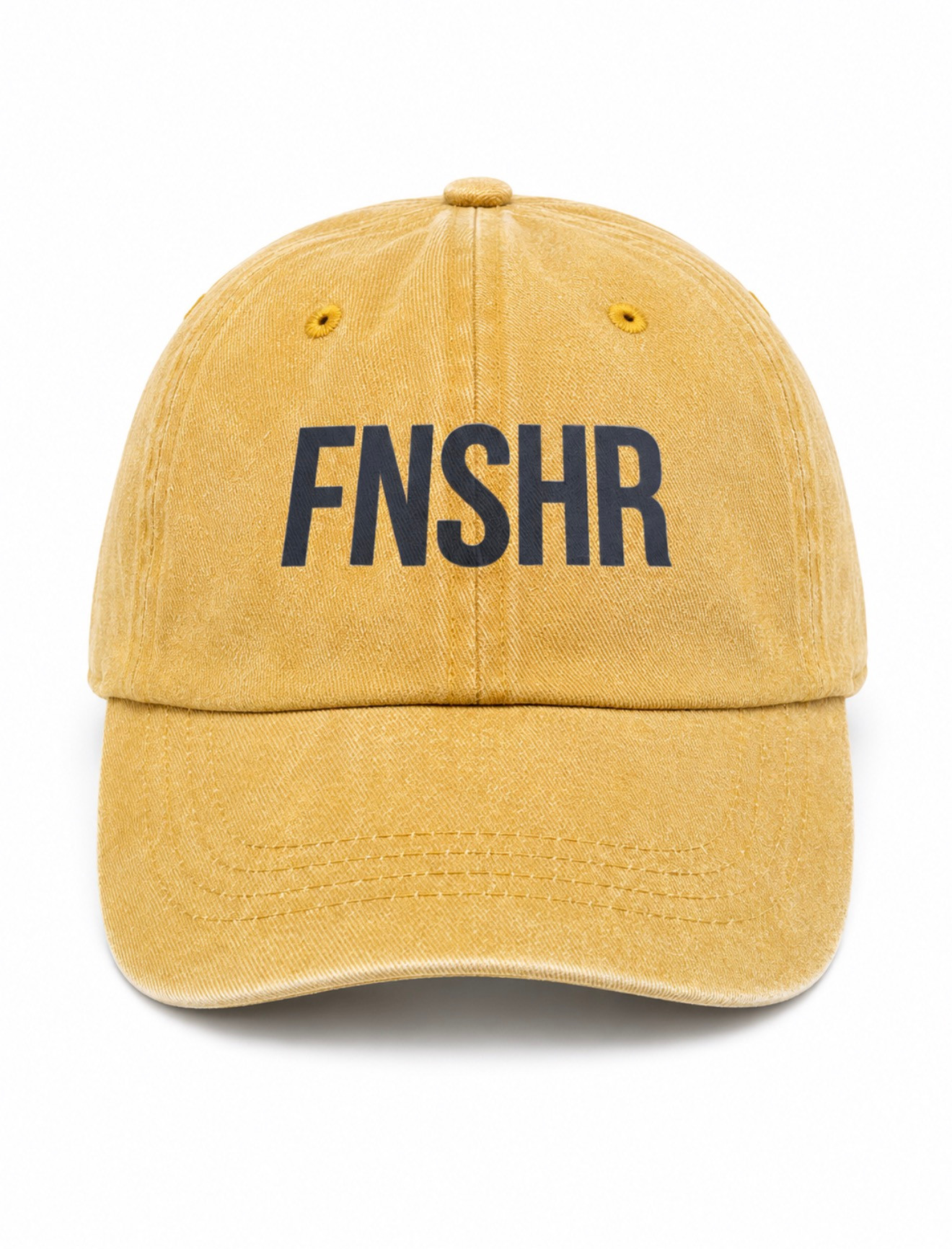 Casquette FNSHR Jaune Réglable Logo Noir