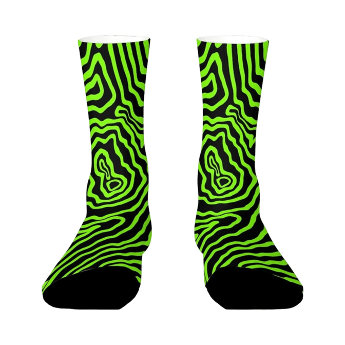 Chaussette Noire Et Fluo