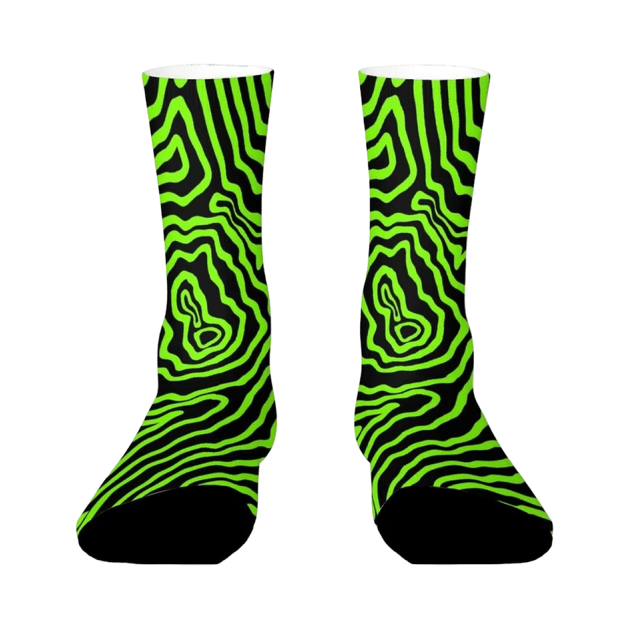 Chaussette Noire Et Fluo