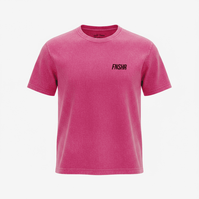 T-shirt Coupe Loose Rose Chiné FNSHR