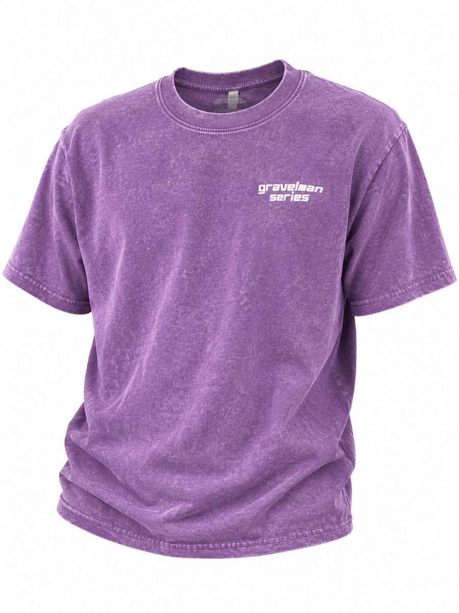 T-shirt GravelMan Serie Coupe Loose Violet / Start With Legs Finish With Mental