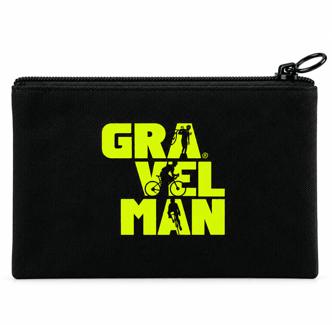Pochette Noire GravelMan Logo Jaune