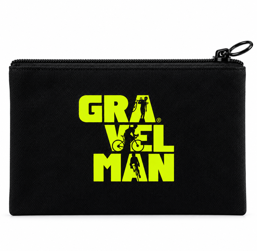 Pochette Noire GravelMan Logo Jaune