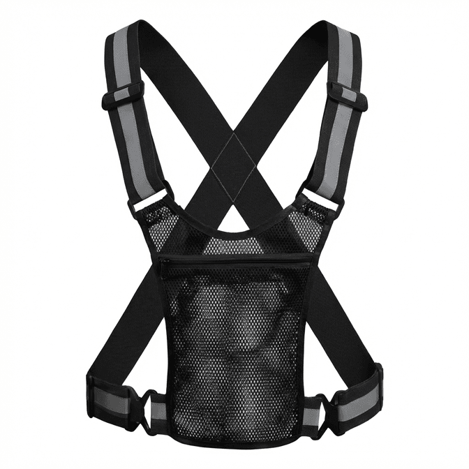 Gilet De Sécurité Léger Noir Avec Poche