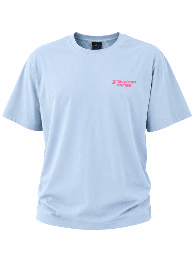 T-shirt Bleu Respirant GravelMan Serie - Start With Legs, Finish With Mental