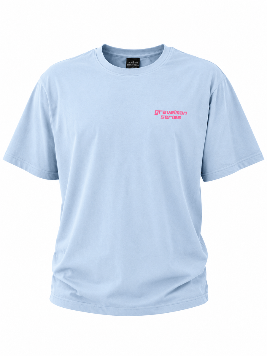 T-shirt Bleu Respirant GravelMan Serie - Start With Legs, Finish With Mental