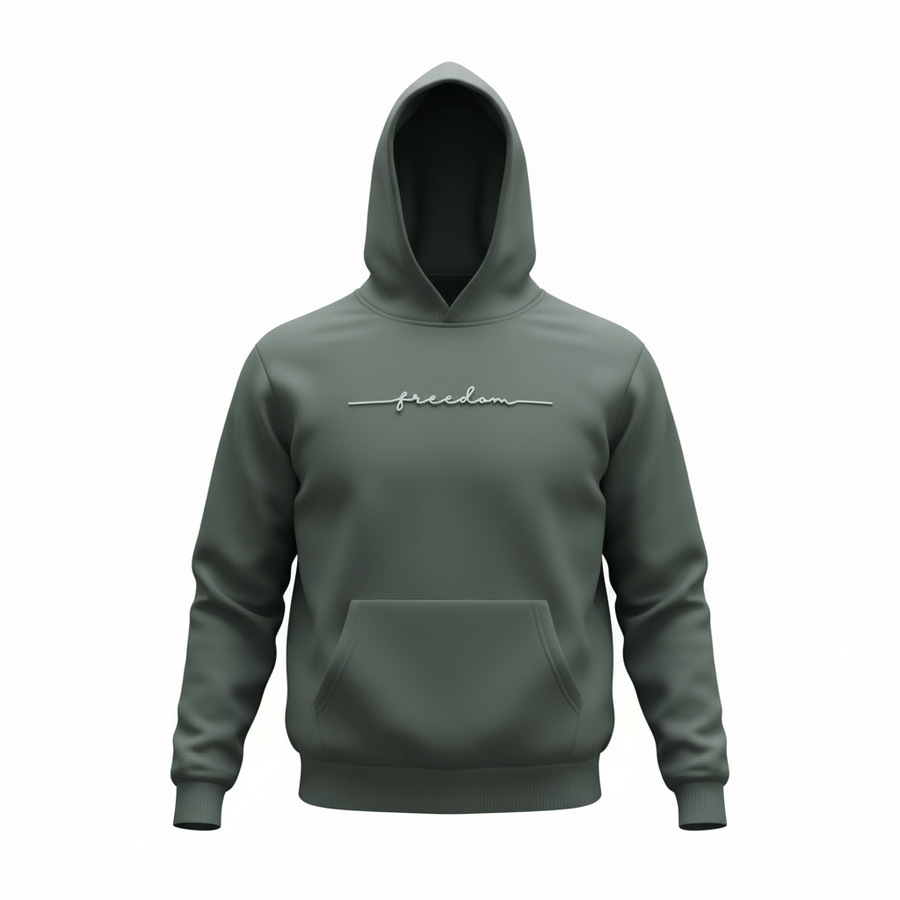 Hoodie Gris Foncé - Freedom