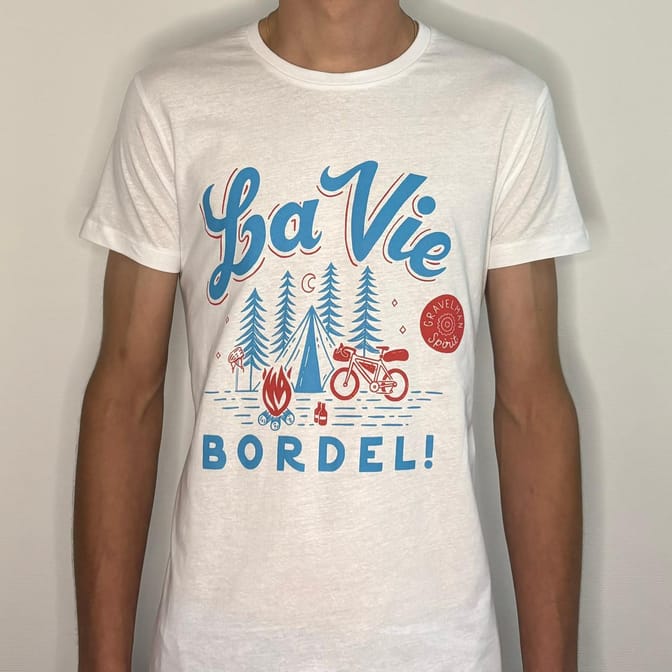 T-shirt Blanc La Vie Bordel