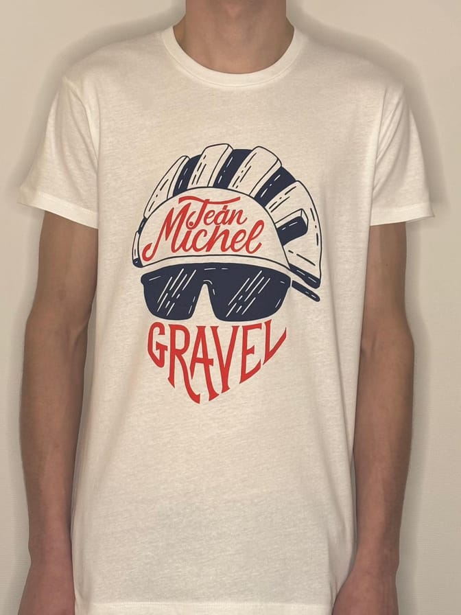 T-shirt Blanc Jean Michel Gravel